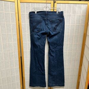 7 For All Mankind Women's Flare Jeans - Dark Blue